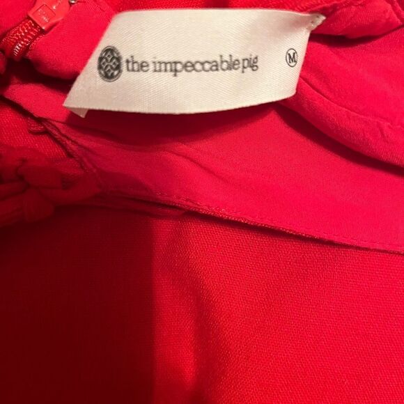 IMPECCABLE PIG Vibrant Red Dress - Picture 4 of 6